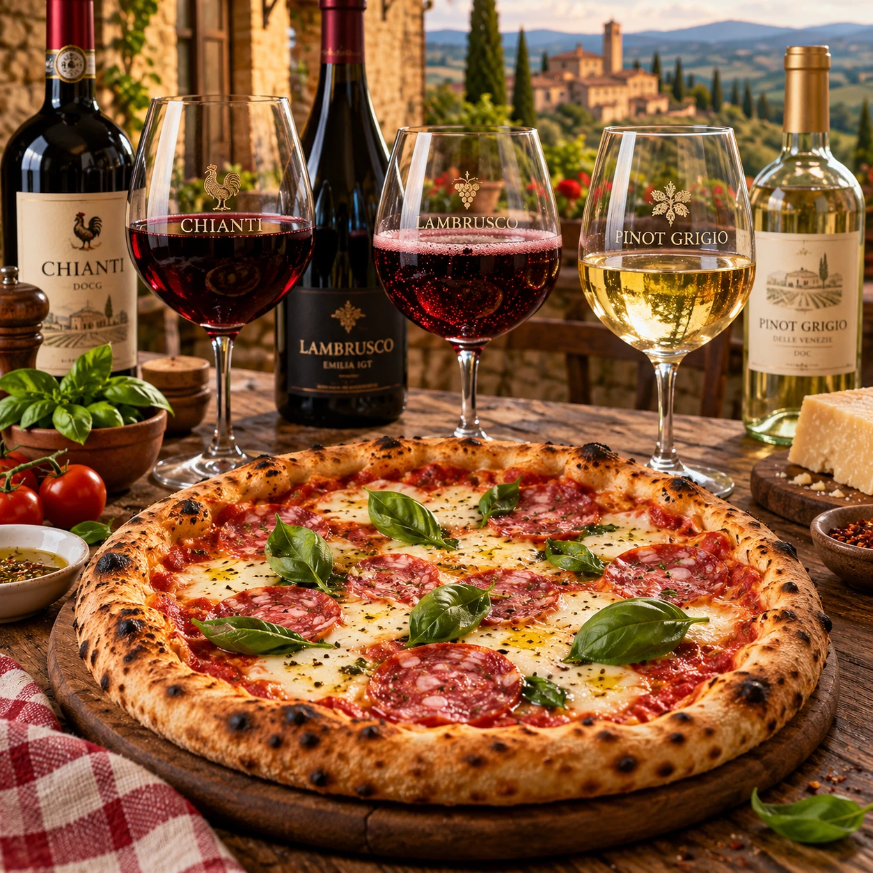 Los vinos italianos perfectos para maridar con tu pizza
